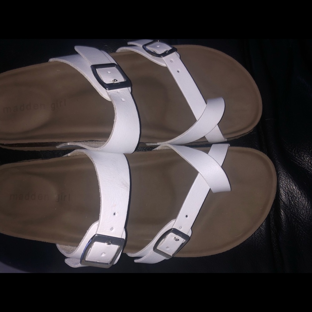 White Madden Girl Sandals